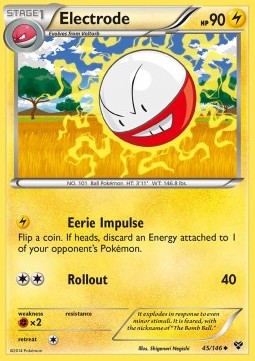 Electrode Pokemon card from XY