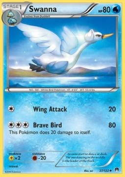 Swanna Pokemon card from BREAKpoint