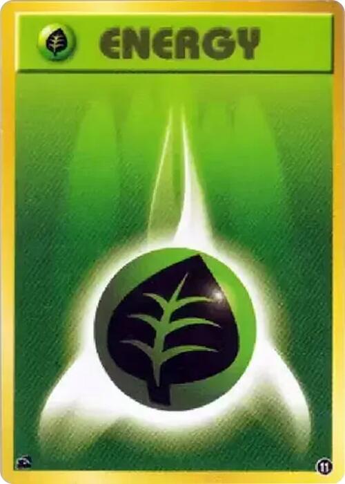 Basic Grass Energy - 11 (Japanese) Pokemon card from Intro Pack (Bulbasaur)