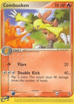 Combusken Pokemon card from EX Ruby Sapphire