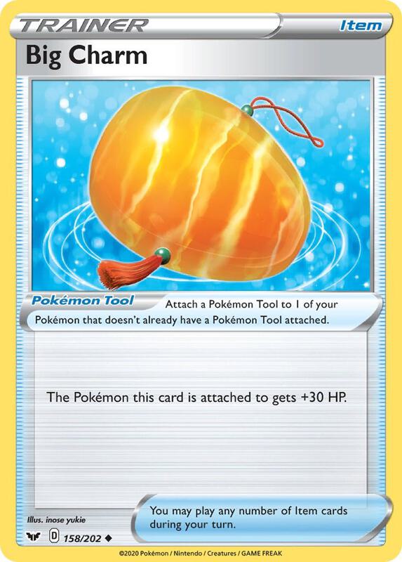 Big Charm Pokemon card from SWSH01: Sword & Shield Base Set