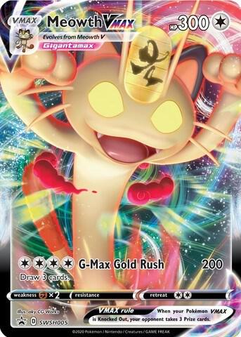 Meowth VMAX - SWSH005 Pokemon card from SWSH: Sword & Shield Promo Cards