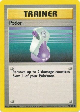 Potion Pokemon card from Base Set