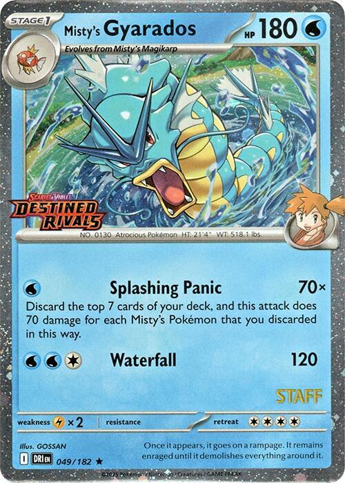 Misty's Gyarados (Prerelease) [Staff]
