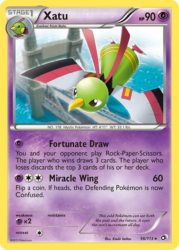 Xatu Pokemon card from Legendary Treasures