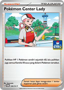 Pokémon Center Lady (SV-P/ID 246) Scarlet & Violet Indonesian Promos ID