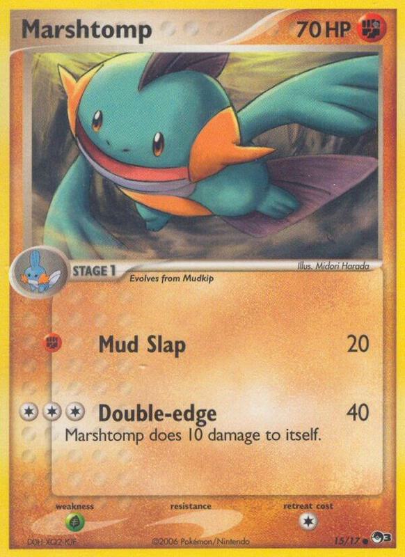 Marshtomp Pokemon card from POP Series 3