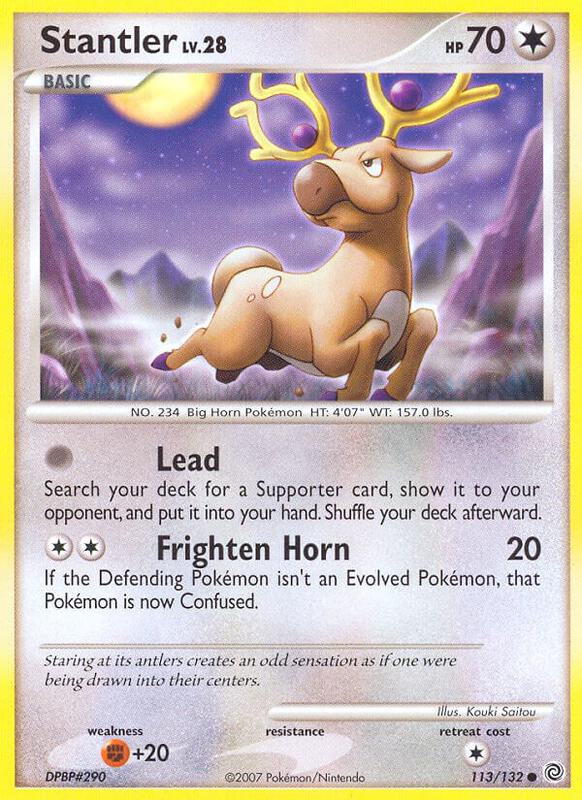 Stantler Pokemon card from Secret Wonders