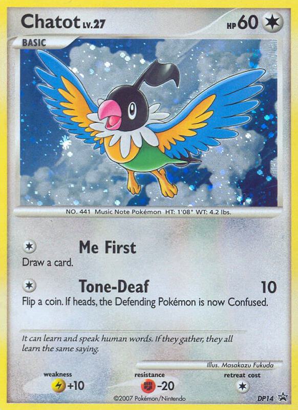 Chatot - DP14 Pokemon card from Diamond and Pearl Promos