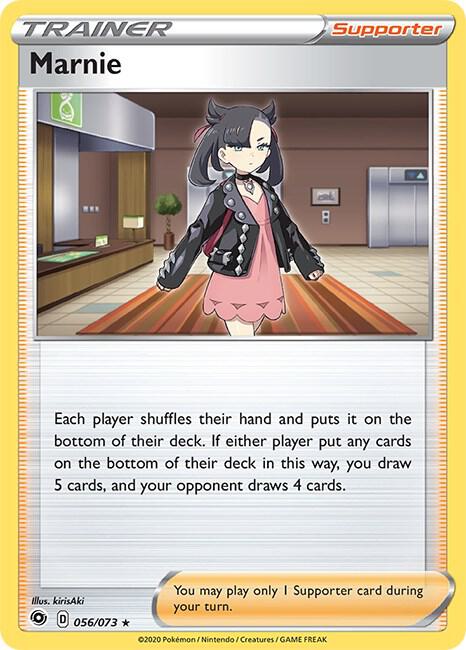 Marnie Pokemon card from Champion's Path