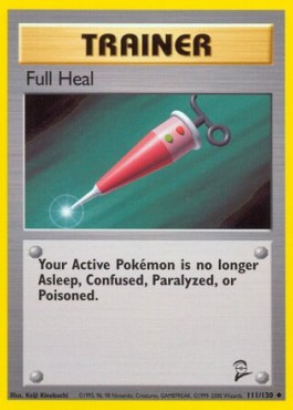 Full Heal Pokemon card from Base Set 2