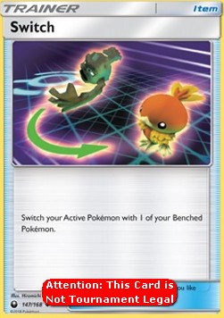 Switch Pokemon card from Celestial Storm
