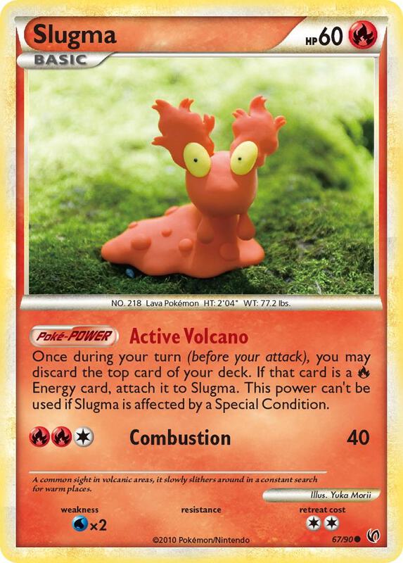 Slugma Pokemon card from Undaunted