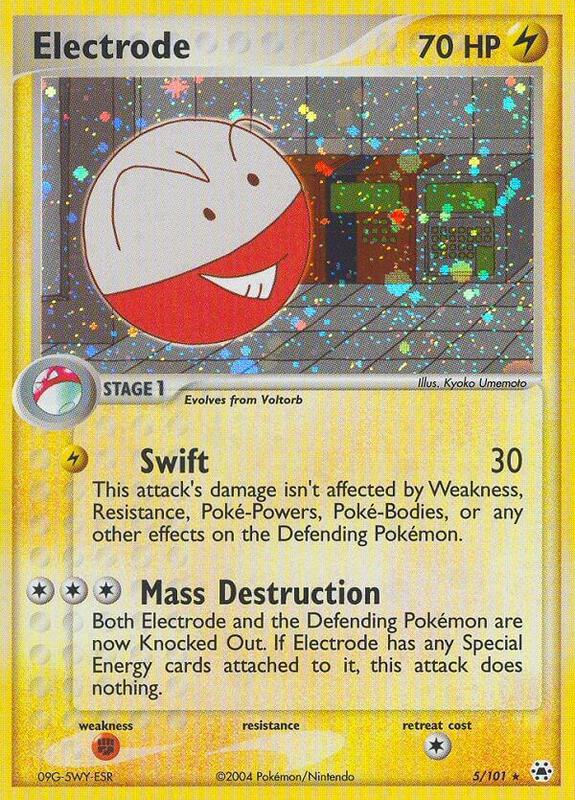 Electrode Pokemon card from Hidden Legends