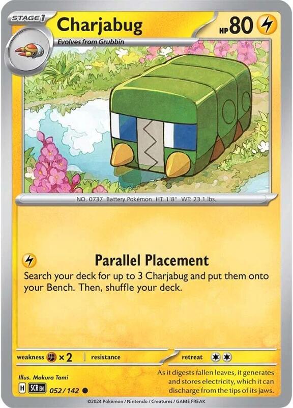 Charjabug Pokemon card from SV07: Stellar