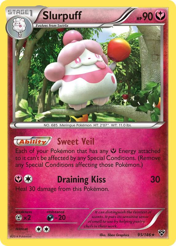 Slurpuff Pokemon card from XY Base Set