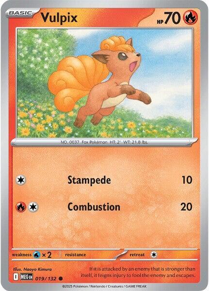 Vulpix Pokemon card from ME01: Mega Evolution