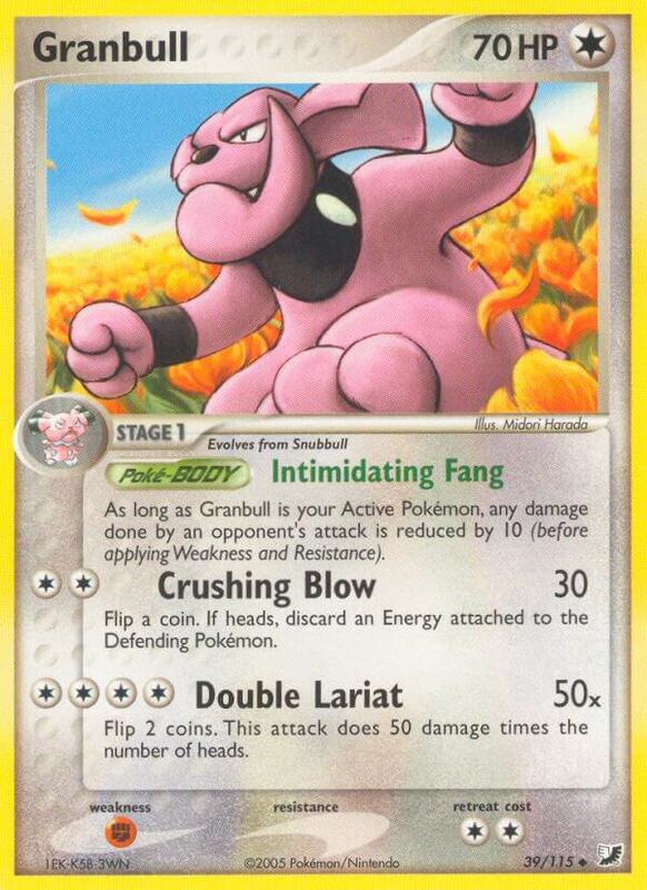 Granbull Pokemon card from Unseen Forces