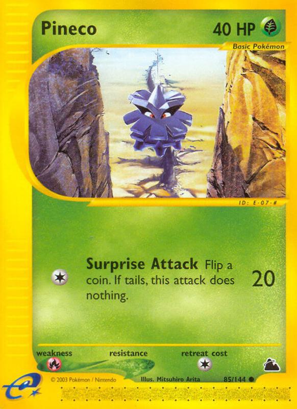 Pineco (85) Pokemon card from Skyridge