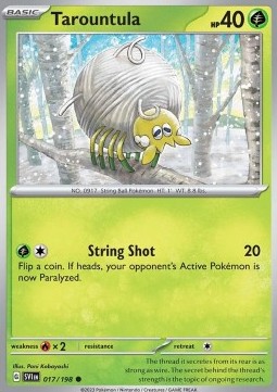 Tarountula Pokemon card from Scarlet Violet