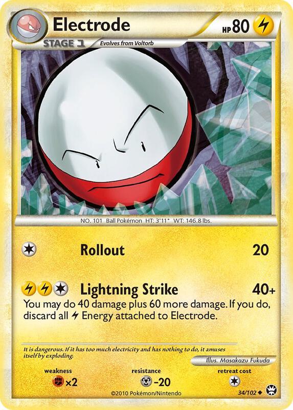 Electrode Pokemon card from Triumphant
