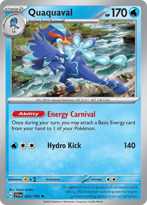 Quaquaval Pokemon card from Deck Exclusives
