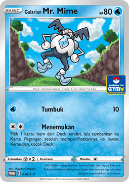 Galarian Mr. Mime (S-P/ID 058) Sword & Shield Indonesian Promos ID