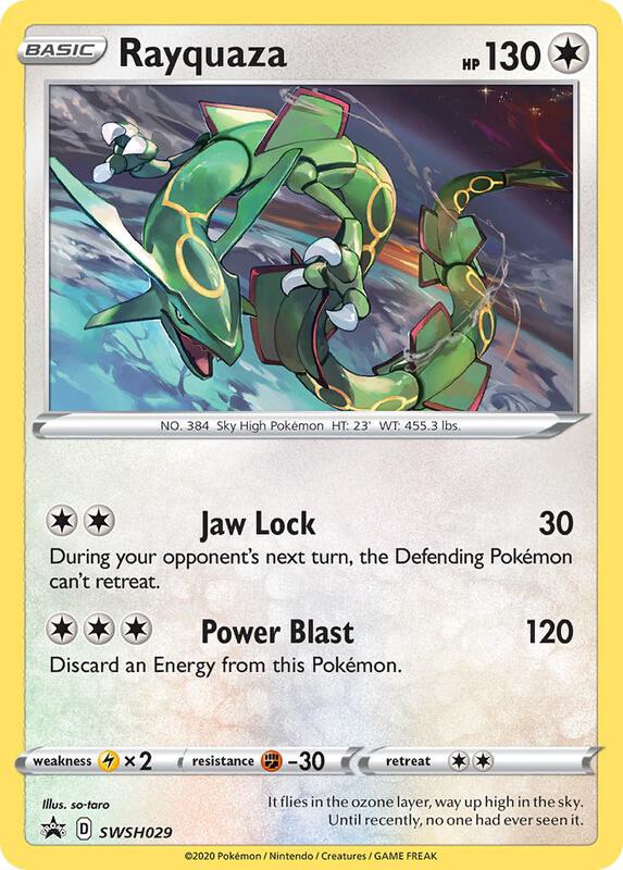 Rayquaza - SWSH029 Pokemon card from SWSH: Sword & Shield Promo Cards