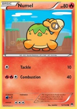 Numel Pokemon card from BREAKpoint