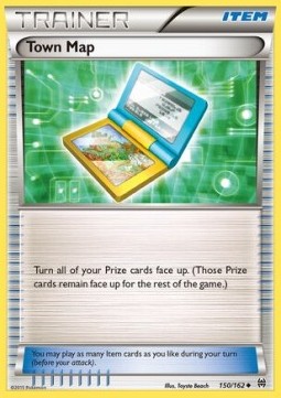 Town Map Pokemon card from BREAKthrough