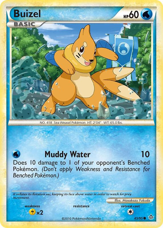 Buizel Pokemon card from Unleashed