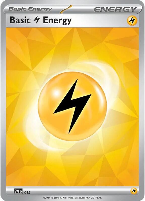 Basic Lightning Energy - 012 Pokemon card from SVE: Scarlet & Violet Energies