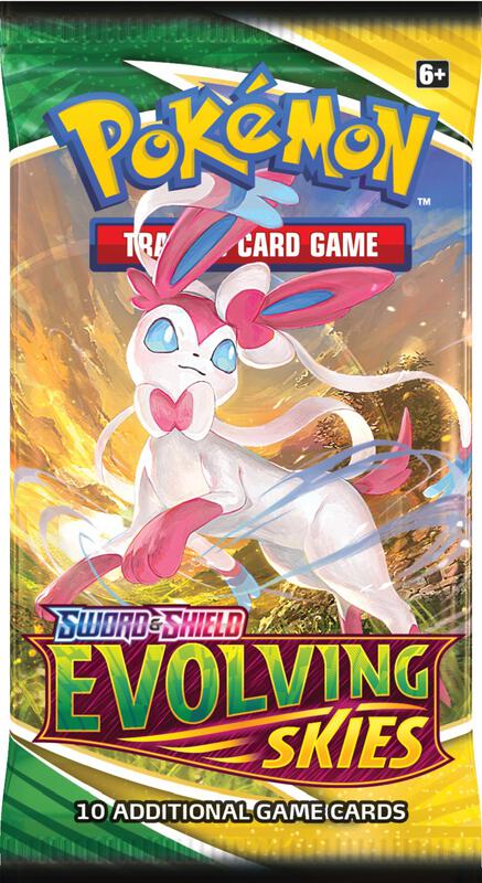 Evolving Skies Booster Pack Pokemon card from SWSH07: Evolving Skies