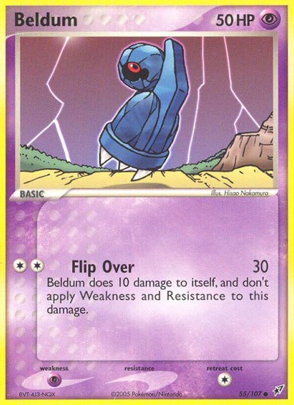 Beldum Pokemon card from Deoxys