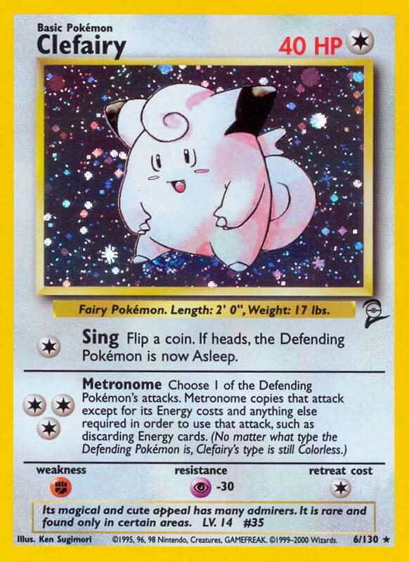 Clefairy Pokemon card from Base Set 2