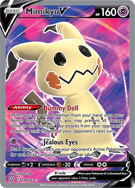 Mimikyu V (Full Art) Pokemon card from SWSH05: Battle