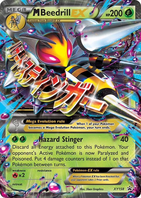 M Beedrill EX Pokemon card from XY Promos