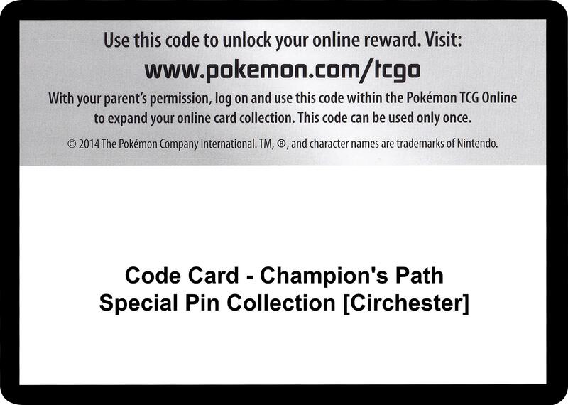 Code Card - Champion's Path Special Pin Collection [Circhester] Pokemon card from Champion's Path