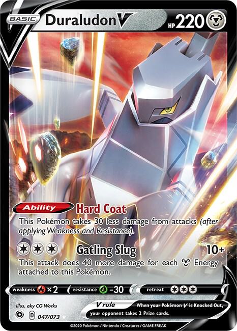 Duraludon V Pokemon card from Champion's Path