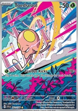 Toedscool Pokemon card from Scarlet Violet