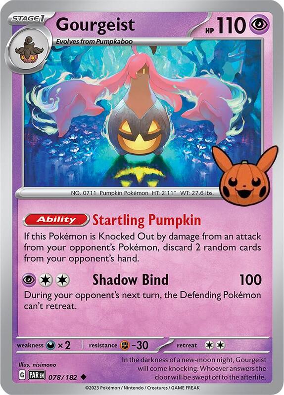 Gourgeist Pokemon card from Trick or Trade BOOster Bundle 2024