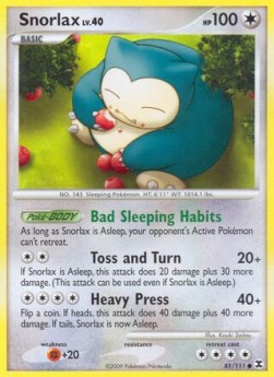 Snorlax Lv.40 Pokemon card from Rising Rivals