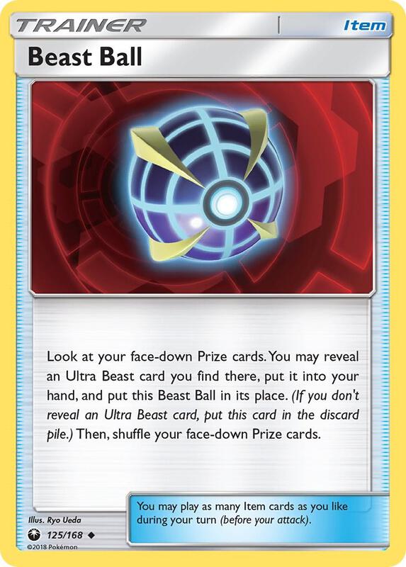 Beast Ball Pokemon card from SM - Celestial Storm