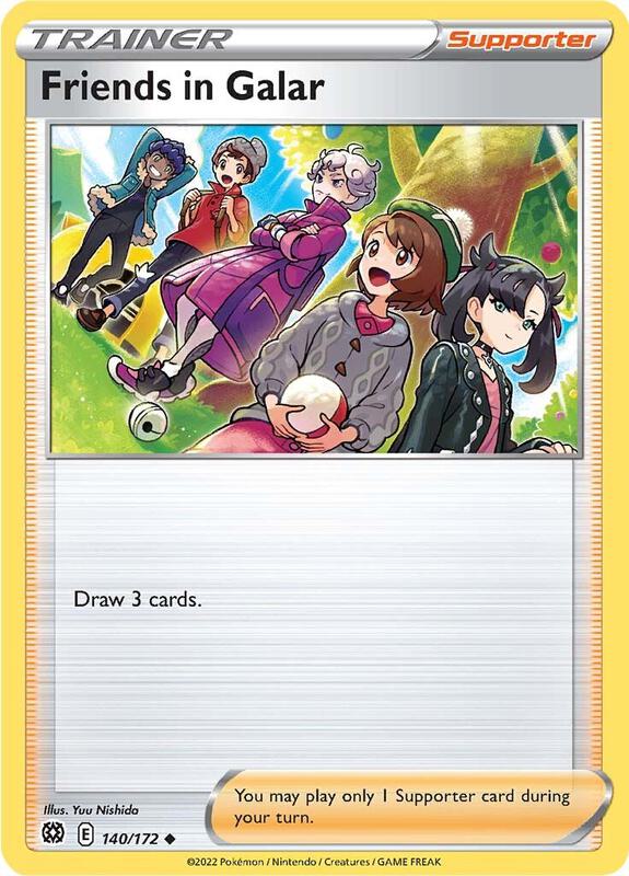 Friends in Galar Pokemon card from SWSH09: Brilliant