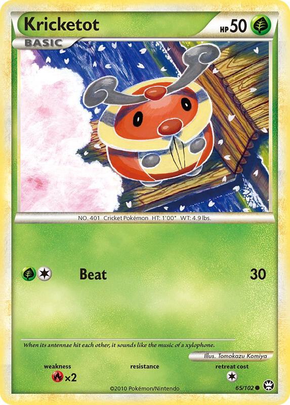 Kricketot Pokemon card from Triumphant