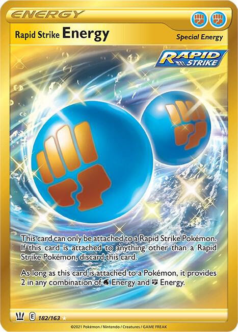 Rapid Strike Energy (Secret) Pokemon card from SWSH05: Battle