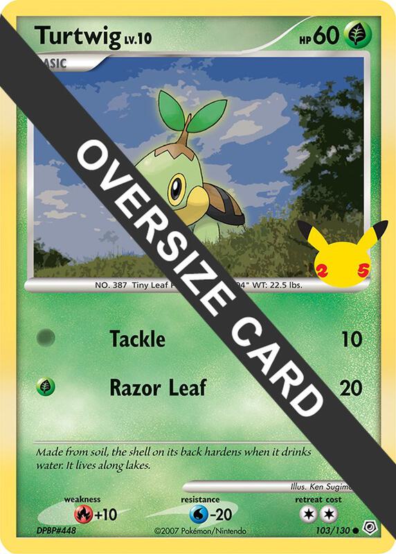 Turtwig Pokemon card from First Partner Pack
