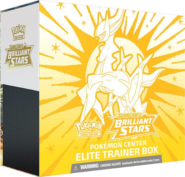 Brilliant Stars Pokemon Center Elite Trainer Box (Exclusive) Pokemon card from SWSH09: Brilliant