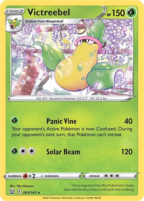 Victreebel Pokemon card from SWSH05: Battle Styles
