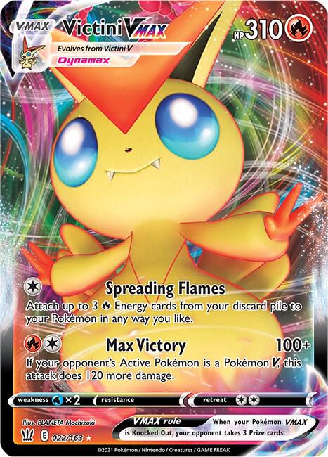 Victini VMAX Pokemon card from SWSH05: Battle Styles